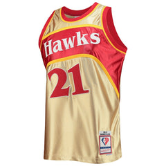 Gold Dominique Wilkins Atlanta Hawks 75th Anniversary 1986/87 Hardwood Classics Swingman Jersey | NBA