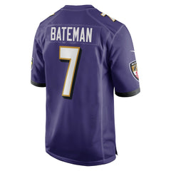 Baltimore Ravens Rashod Bateman  Game Player Jersey | NFL Sale