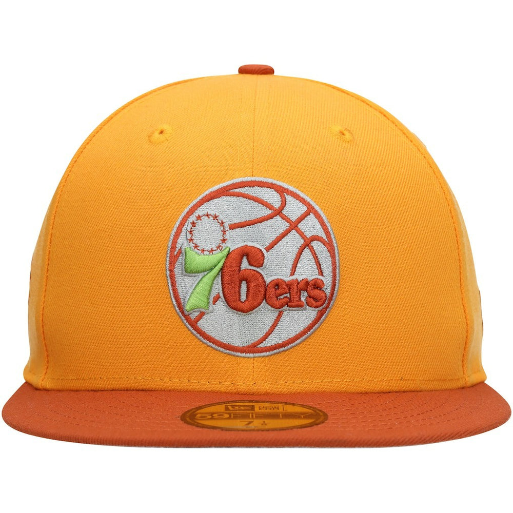 Gold/Rust Philadelphia 76ers 59FIFTY Fitted Hat | NBA