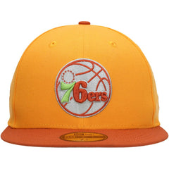 Gold/Rust Philadelphia 76ers 59FIFTY Fitted Hat | NBA