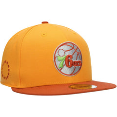 Gold/Rust Philadelphia 76ers 59FIFTY Fitted Hat | NBA