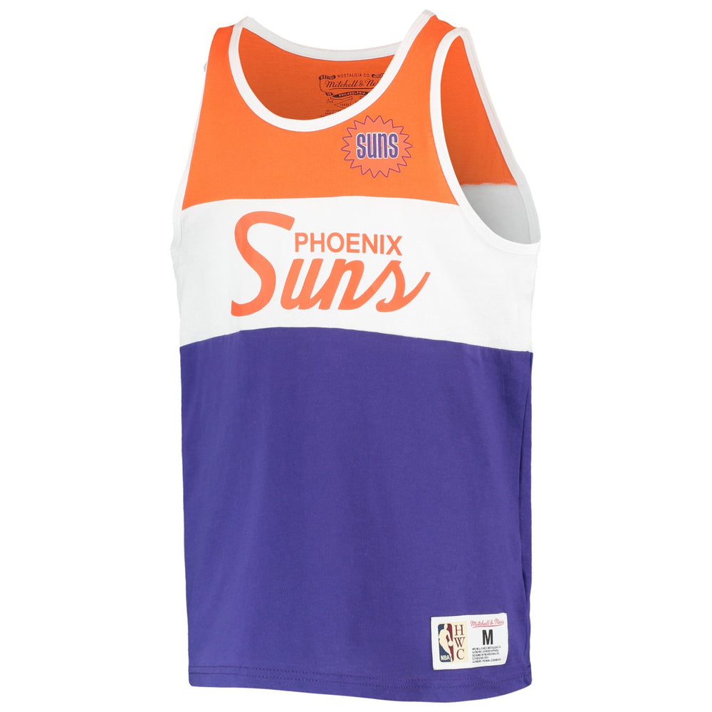 Purple/Orange Phoenix Suns Youth Hardwood Classics Special Script Tank Top | NBA