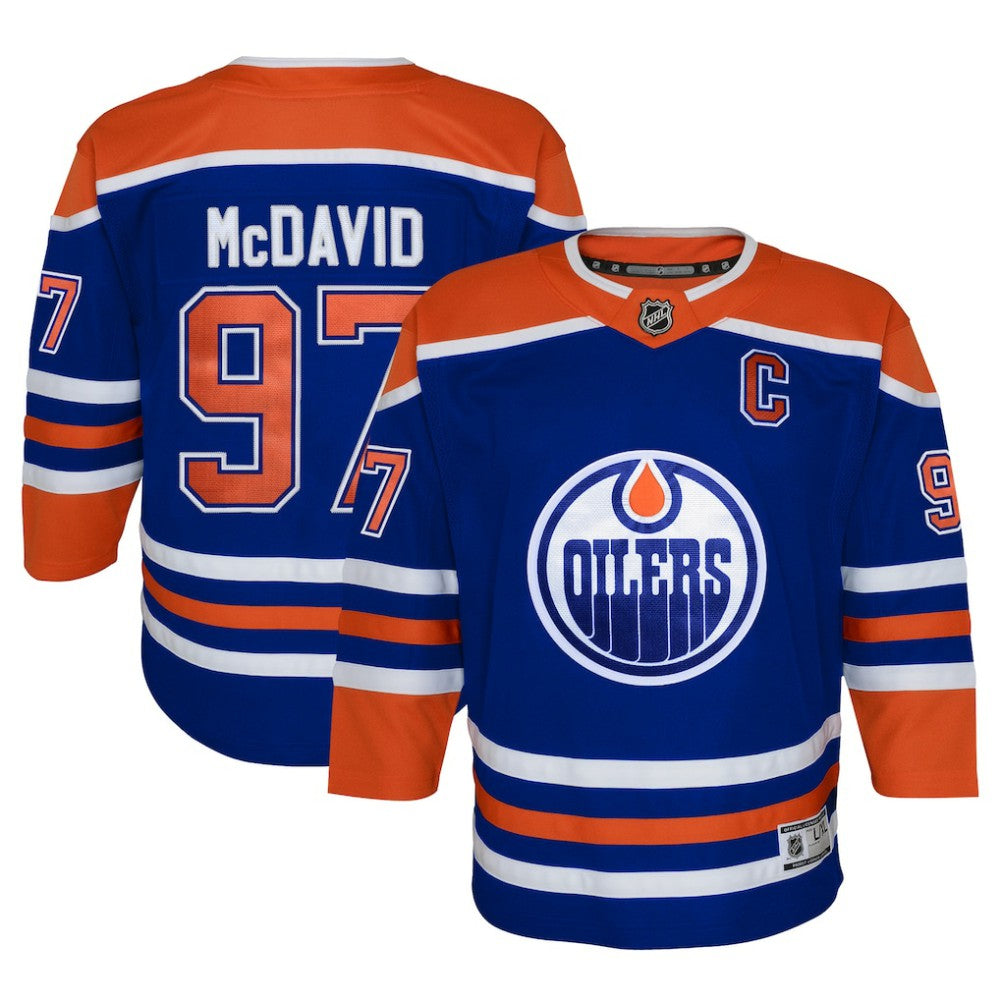 Connor McDavid Edmonton Oilers Youth Home Premier Player Jersey -  NHL Jerseys