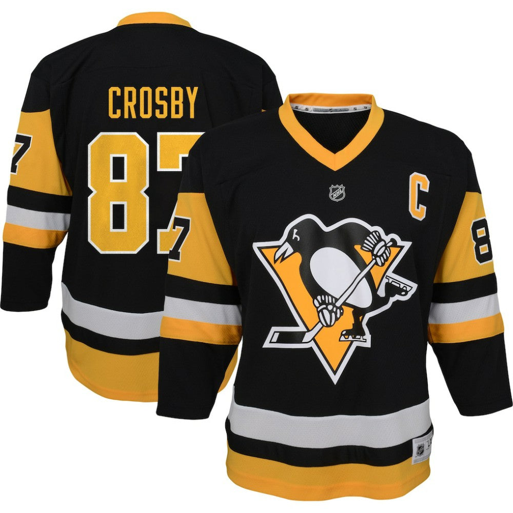 Sidney Crosby Pittsburgh Penguins Youth Captain Patch Home Replica Player Jersey -  NHL Jerseys
