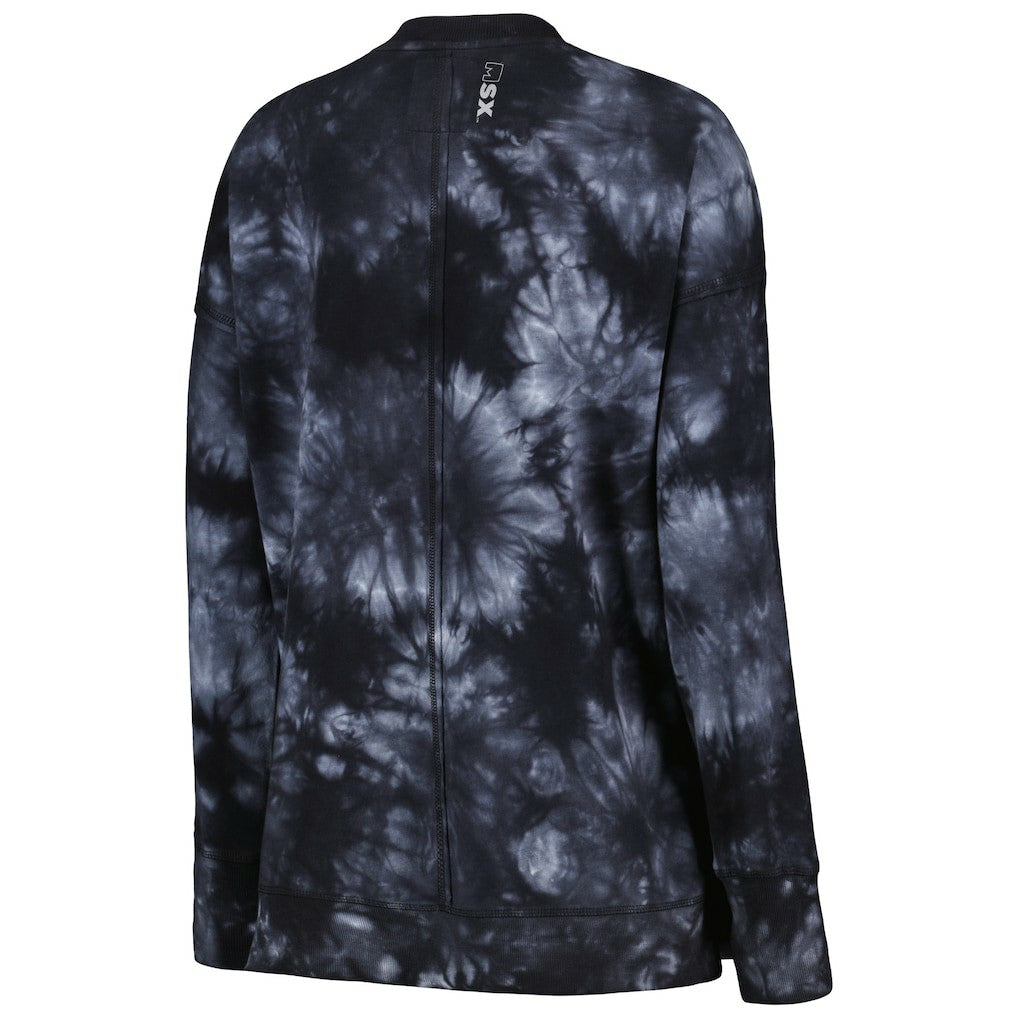 Las Vegas Raiders MSX by Michael Strahan Women's Bailey Tie-Dye Pullover Sweatshirt | NFL New