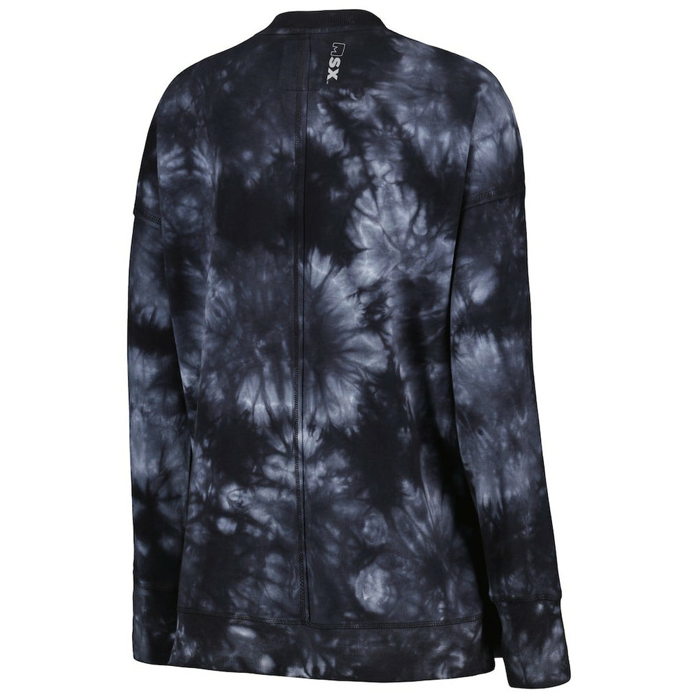 Las Vegas Raiders MSX by Michael Strahan Women's Bailey Tie-Dye Pullover Sweatshirt | NFL New