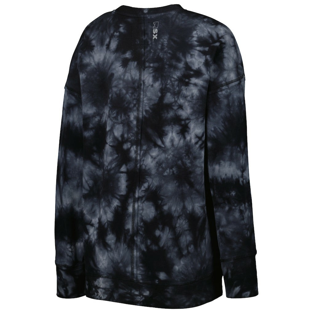 New Orleans Saints MSX by Michael Strahan Women's Bailey Tie-Dye Tri-Blend Pullover Sweatshirt | NFL US