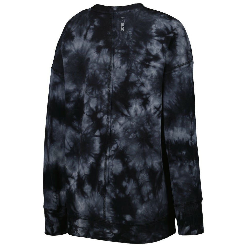 New Orleans Saints MSX by Michael Strahan Women's Bailey Tie-Dye Tri-Blend Pullover Sweatshirt | NFL US