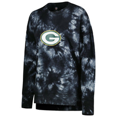 Green Bay Packers MSX by Michael Strahan Women's Bailey Tie-Dye Tri-Blend Pullover Sweatshirt | NFL Discount