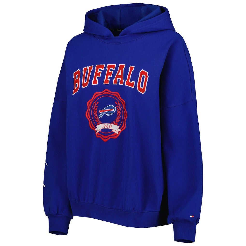 Buffalo Bills Tommy Hilfiger Women's Becca Drop Shoulder Pullover Hoodie | NFL Hot