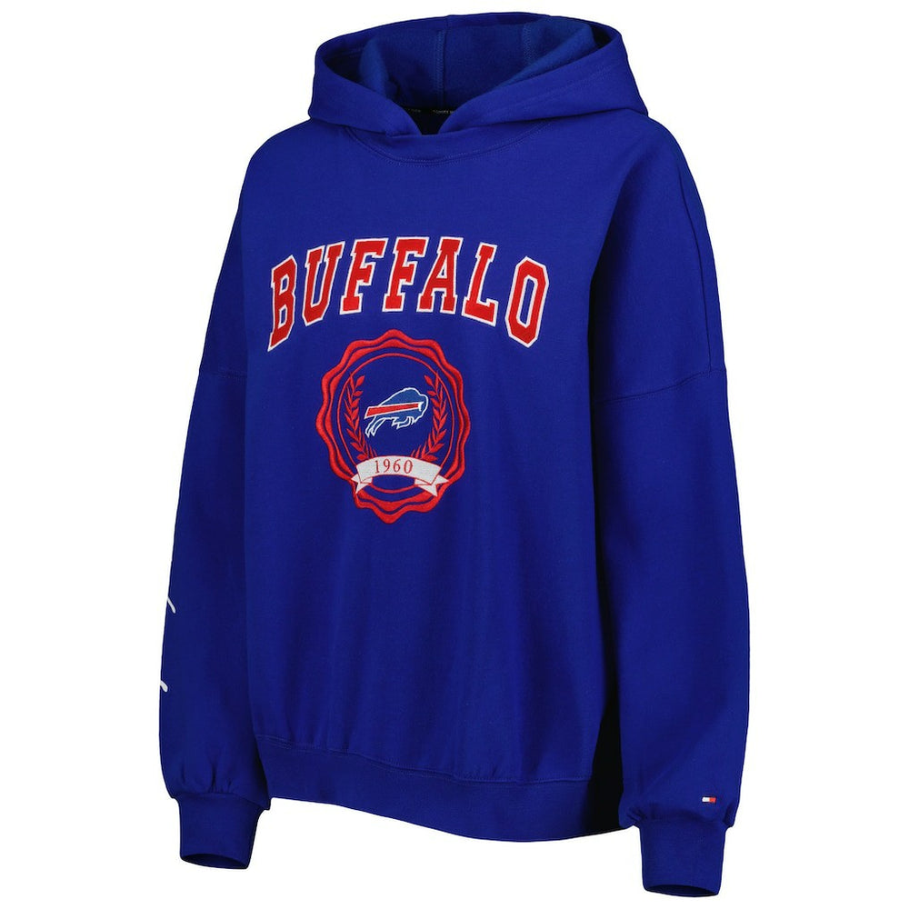 Buffalo Bills Tommy Hilfiger Women's Becca Drop Shoulder Pullover Hoodie | NFL Hot