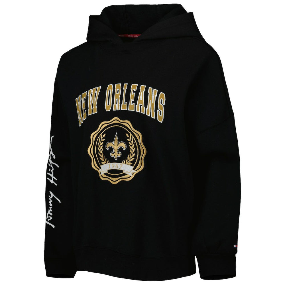 New Orleans Saints Tommy Hilfiger Women's Becca Drop Shoulder Pullover Hoodie | NFL Hot
