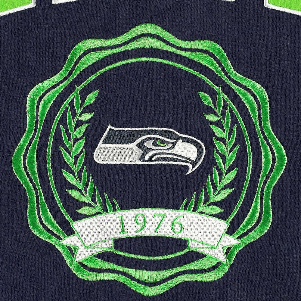 Seattle Seahawks Tommy Hilfiger Women's Becca Drop Shoulder Pullover Hoodie | NFL On sale