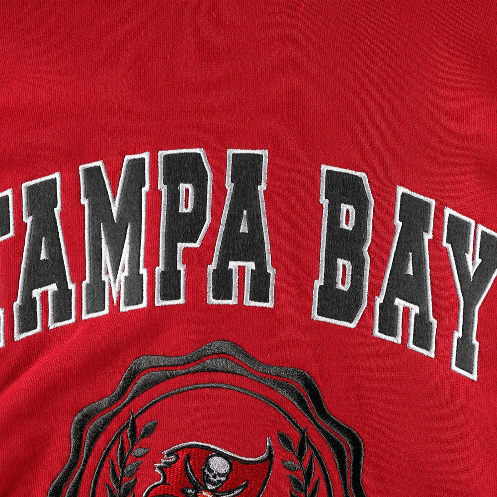 Tampa Bay Buccaneers Tommy Hilfiger Women's Becca Drop Shoulder Pullover Hoodie | NFL Online