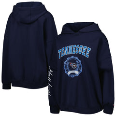 Tennessee Titans Tommy Hilfiger Women's Becca Drop Shoulder Pullover Hoodie | NFL Near me