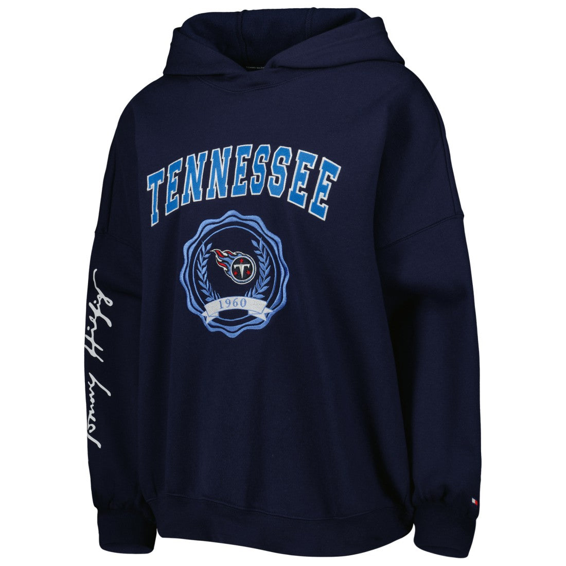 Tennessee Titans Tommy Hilfiger Women's Becca Drop Shoulder Pullover Hoodie | NFL Near me