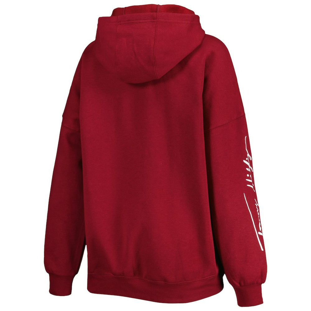 Washington Commanders Tommy Hilfiger Women's Becca Drop Shoulder Pullover Hoodie | NFL US