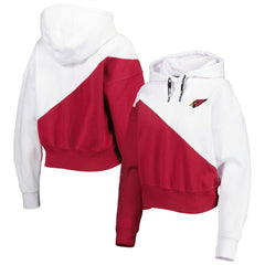 Arizona Cardinals DKNY Sport Women's Bobbi Color Blocked Pullover Hoodie | NFL Online