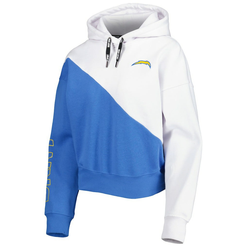 Los Angeles Chargers DKNY Sport Women's Bobbi Color Blocked Pullover Hoodie | NFL Outlet