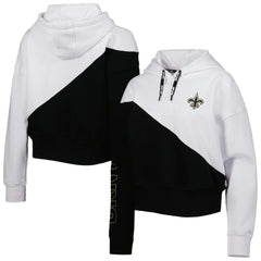 New Orleans Saints DKNY Sport Women's Bobbi Color Blocked Pullover Hoodie | NFL On sale