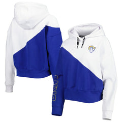 Los Angeles Rams DKNY Sport Women's Bobbi Color Blocked Pullover Hoodie | NFL Near me