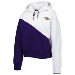 Baltimore Ravens DKNY Sport Women's Bobbi Color Blocked Pullover Hoodie | NFL On sale