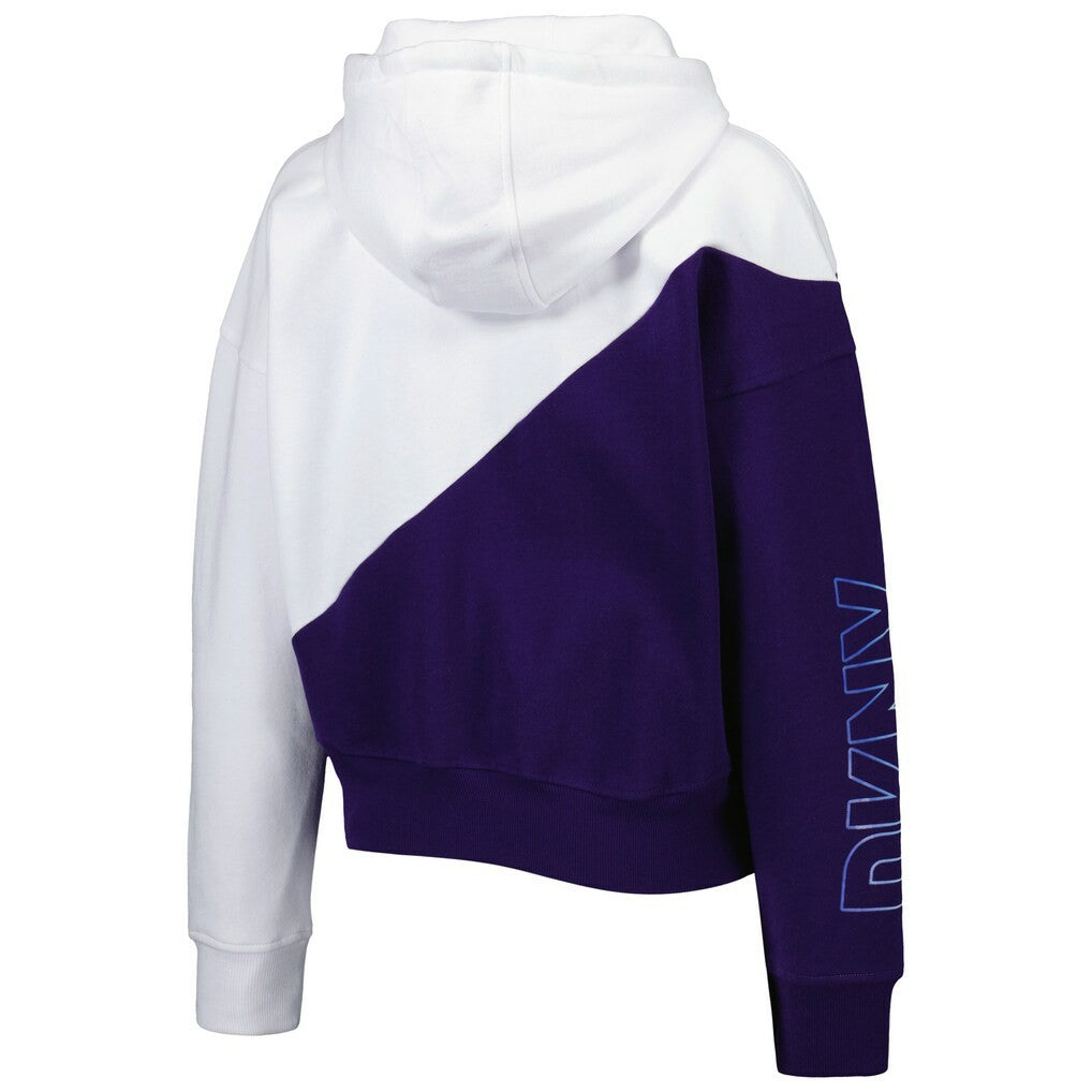 Baltimore Ravens DKNY Sport Women's Bobbi Color Blocked Pullover Hoodie | NFL On sale