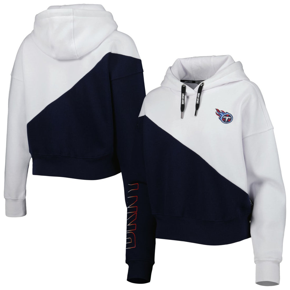 Tennessee Titans DKNY Sport Women's Bobbi Color Blocked Pullover Hoodie | NFL Outlet