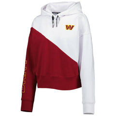 Washington Commanders DKNY Sport Women's Bobbi Color Blocked Pullover Hoodie | NFL Outlet