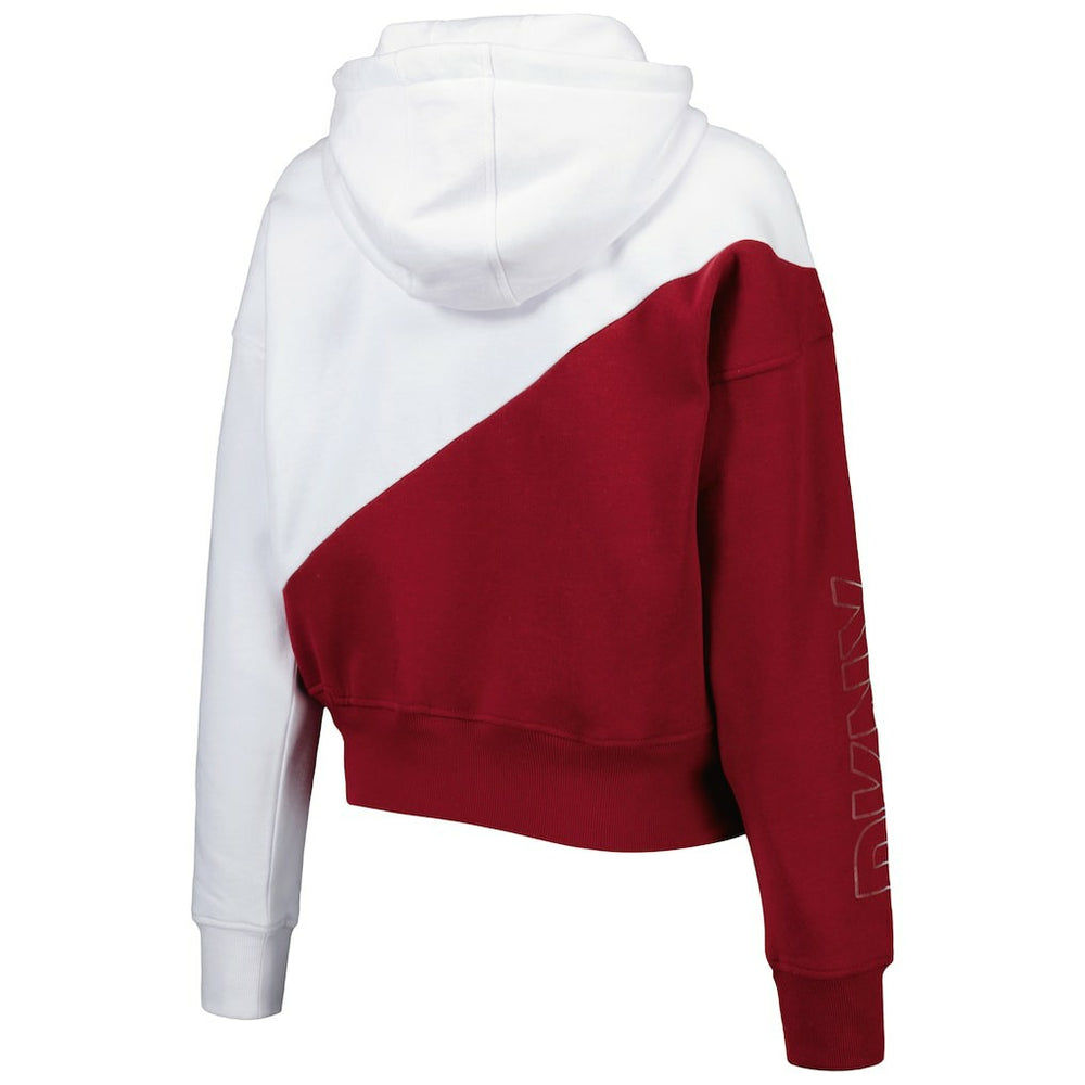 Washington Commanders DKNY Sport Women's Bobbi Color Blocked Pullover Hoodie | NFL Outlet