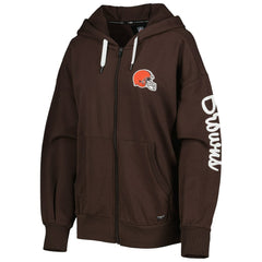 Cleveland Browns MSX by Michael Strahan Women's Emerson Lightweight Full-Zip Hoodie | NFL On sale