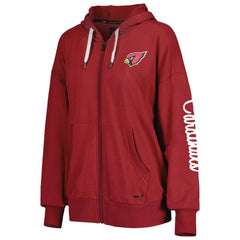 Arizona Cardinals MSX by Michael Strahan Women's Emerson Lightweight Full-Zip Hoodie | NFL Outlet
