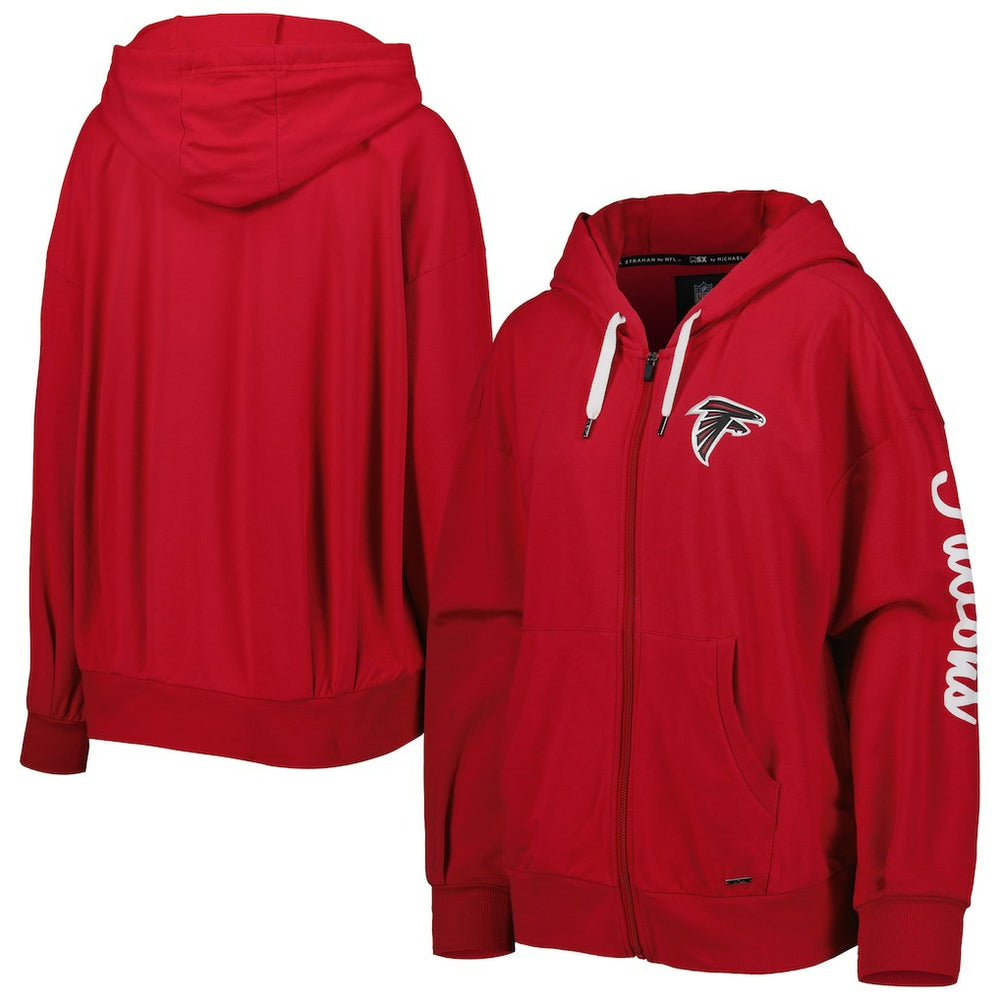 Atlanta Falcons MSX by Michael Strahan Women's Emerson Lightweight Full-Zip Hoodie | NFL Hot