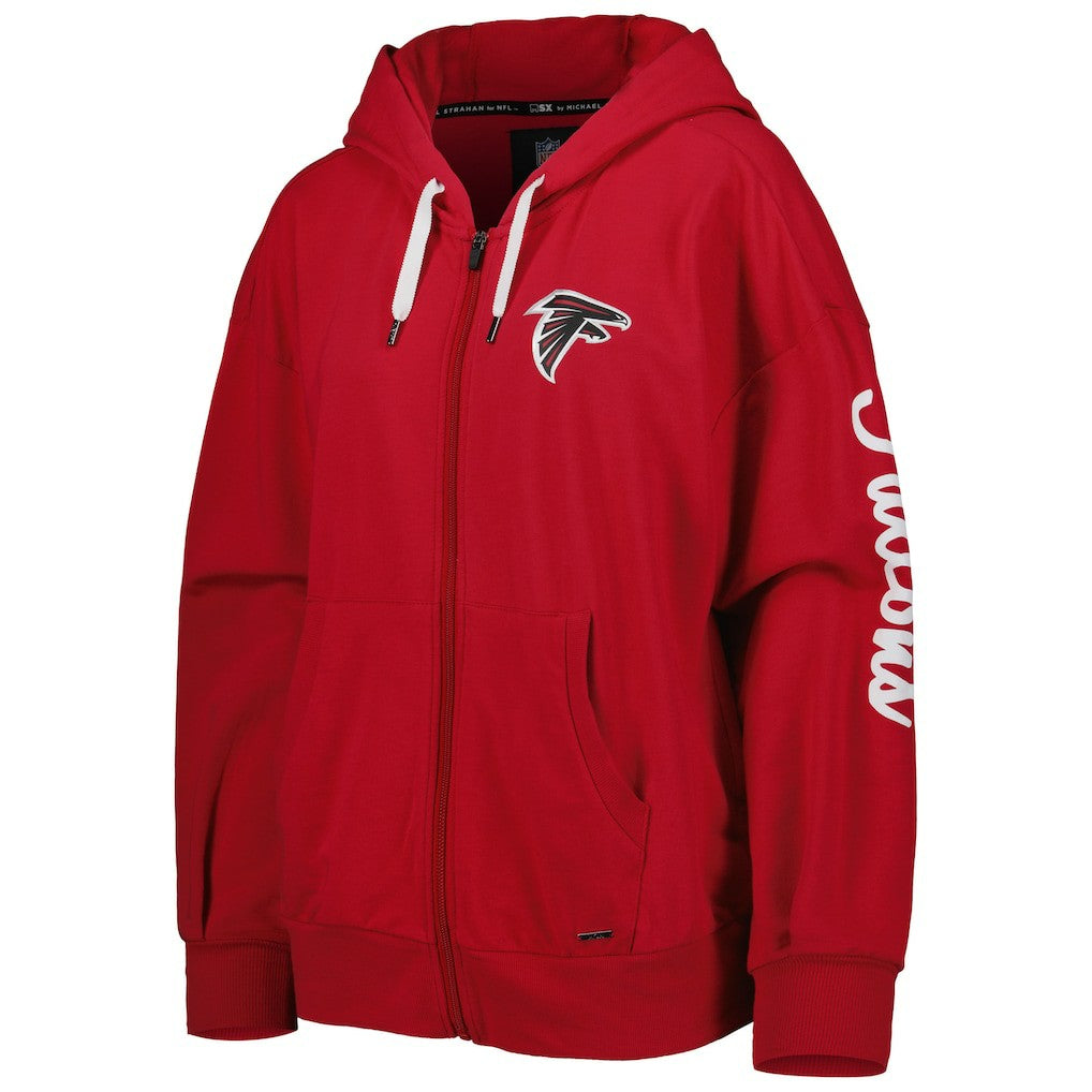 Atlanta Falcons MSX by Michael Strahan Women's Emerson Lightweight Full-Zip Hoodie | NFL Hot