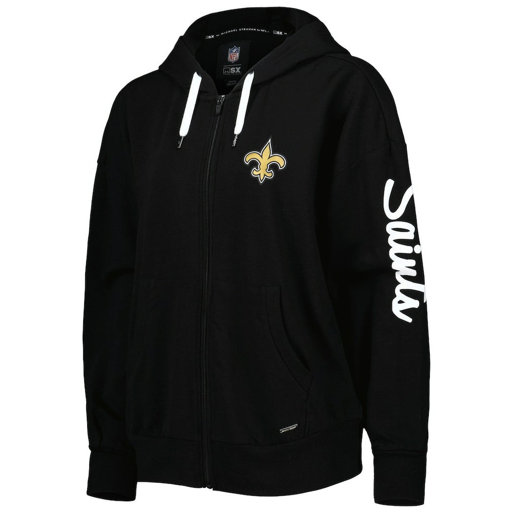 New Orleans Saints MSX by Michael Strahan Women's Emerson Lightweight Full-Zip Hoodie | NFL Near me