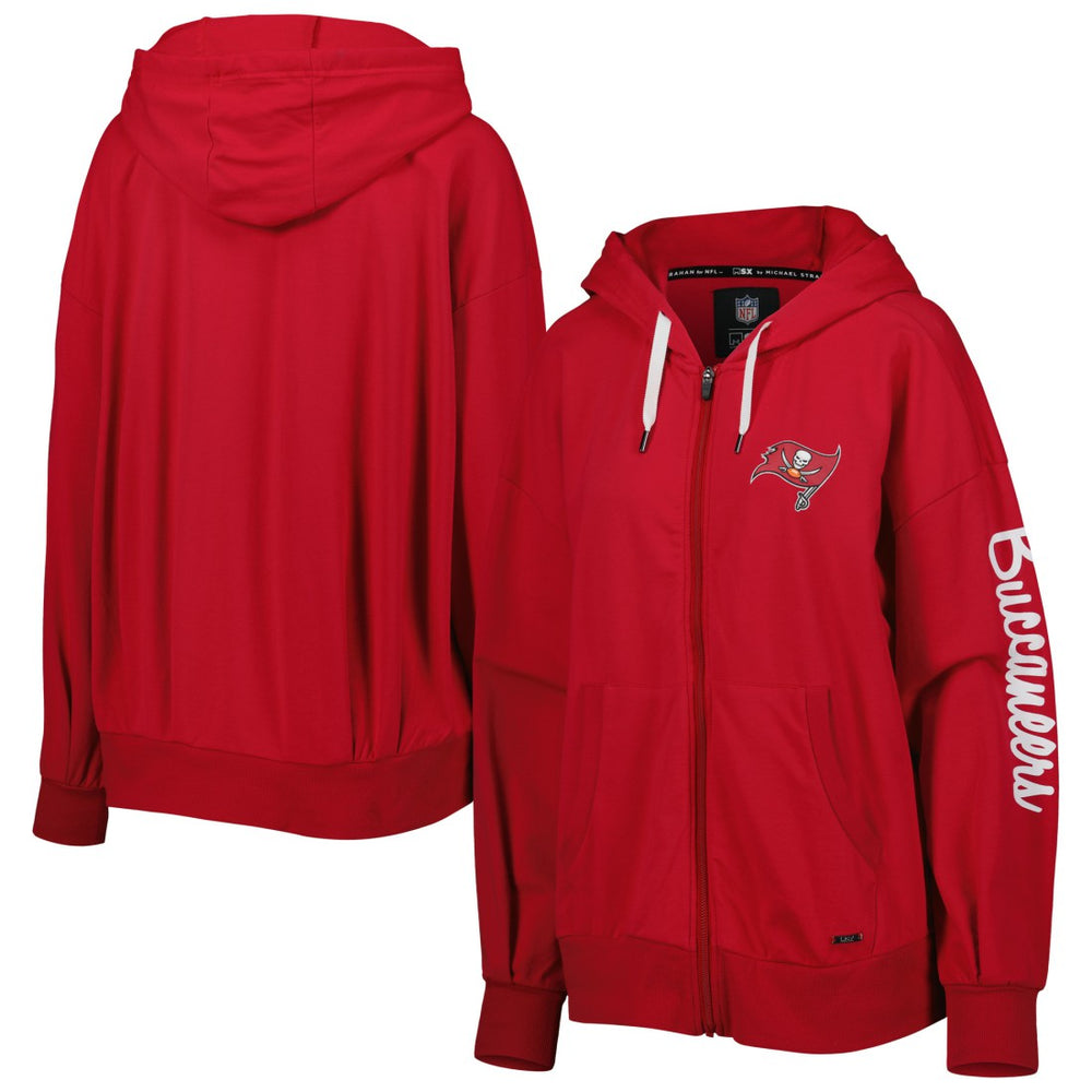 Tampa Bay Buccaneers MSX by Michael Strahan Women's Emerson Lightweight Full-Zip Hoodie | NFL Hot