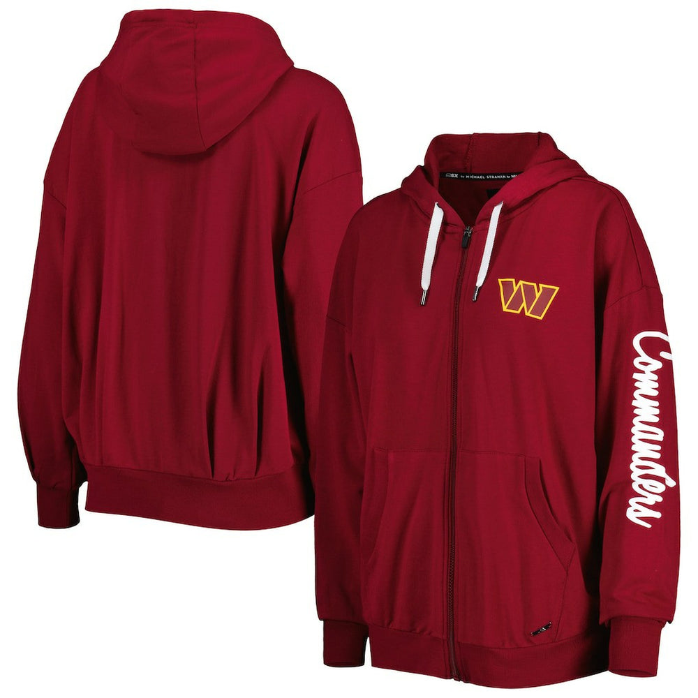 Washington Commanders MSX by Michael Strahan Women's Emerson Lightweight Full-Zip Hoodie | NFL Hot