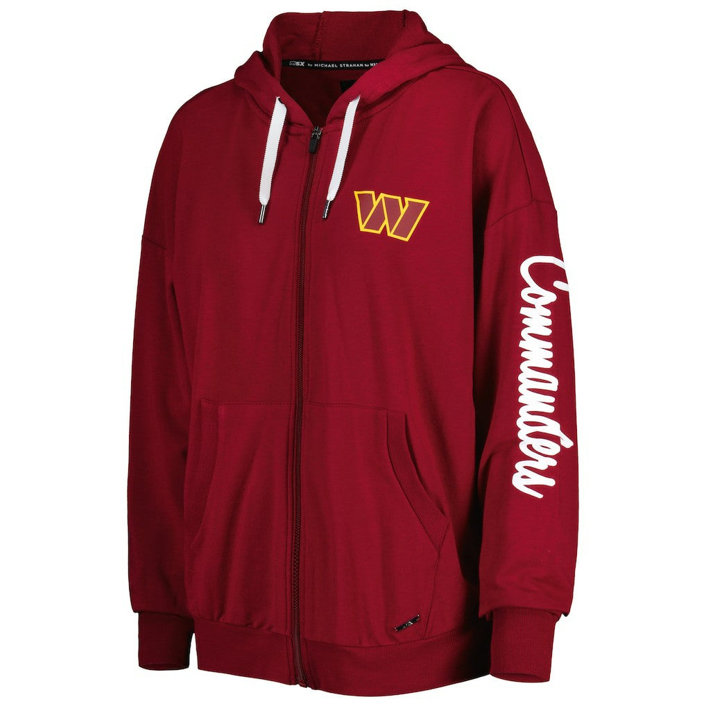 Washington Commanders MSX by Michael Strahan Women's Emerson Lightweight Full-Zip Hoodie | NFL Hot
