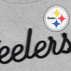 Pittsburgh Steelers Touch Women's Outfield Deep V-Back Waist Length Pullover Sweatshirt | NFL Online