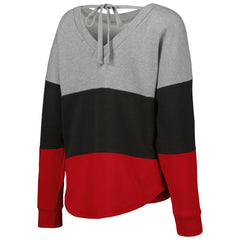 Tampa Bay Buccaneers Touch Women's Outfield Deep V-Back Waist Length Pullover Sweatshirt | NFL Outlet