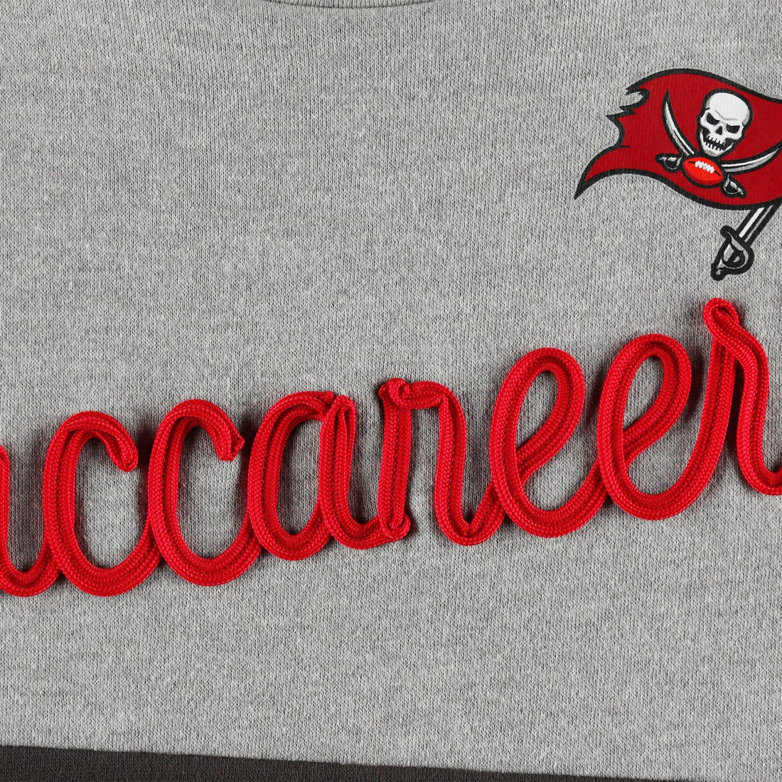 Tampa Bay Buccaneers Touch Women's Outfield Deep V-Back Waist Length Pullover Sweatshirt | NFL Outlet