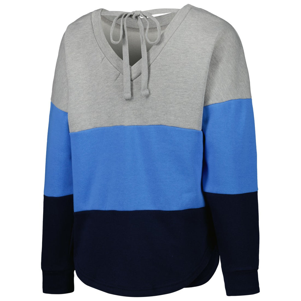 Tennessee Titans Touch Women's Outfield Deep V-Back Waist Length Pullover Sweatshirt | NFL Hot