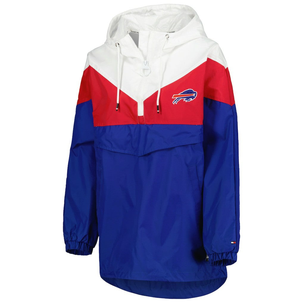 Buffalo Bills Tommy Hilfiger Women's Staci Half-Zip Hoodie Windbreaker Jacket | NFL On sale