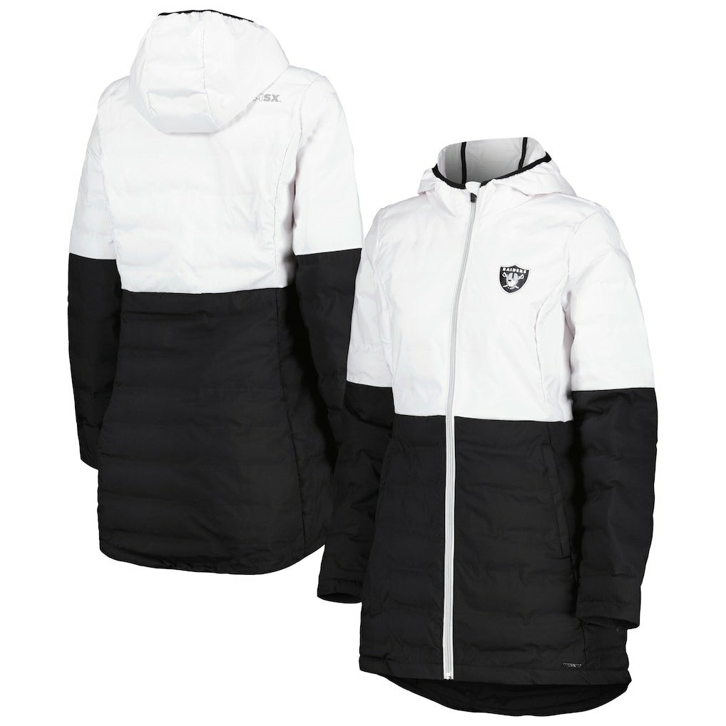 Las Vegas Raiders MSX by Michael Strahan Women's Willow Quilted Hoodie Full-Zip Jacket | NFL Near me