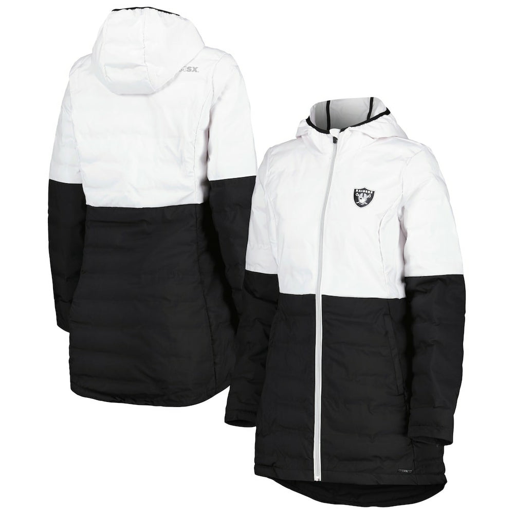 Las Vegas Raiders MSX by Michael Strahan Women's Willow Quilted Hoodie Full-Zip Jacket | NFL Near me
