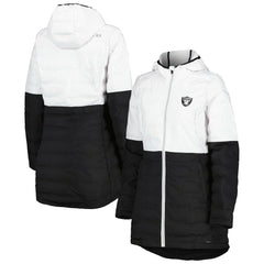 Las Vegas Raiders MSX by Michael Strahan Women's Willow Quilted Hoodie Full-Zip Jacket | NFL Near me