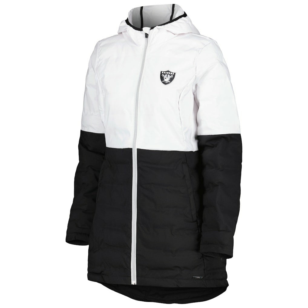 Las Vegas Raiders MSX by Michael Strahan Women's Willow Quilted Hoodie Full-Zip Jacket | NFL Near me