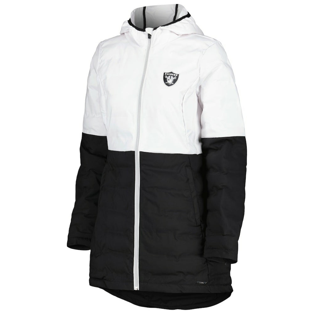 Las Vegas Raiders MSX by Michael Strahan Women's Willow Quilted Hoodie Full-Zip Jacket | NFL Near me