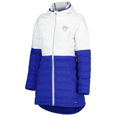 Los Angeles Rams MSX by Michael Strahan Women's Willow Quilted Hoodie Full-Zip Jacket | NFL Near me