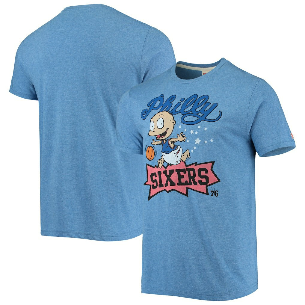 Royal Philadelphia 76ers Homage NBA x Rugrats Tri-Blend T-Shirt | NBA